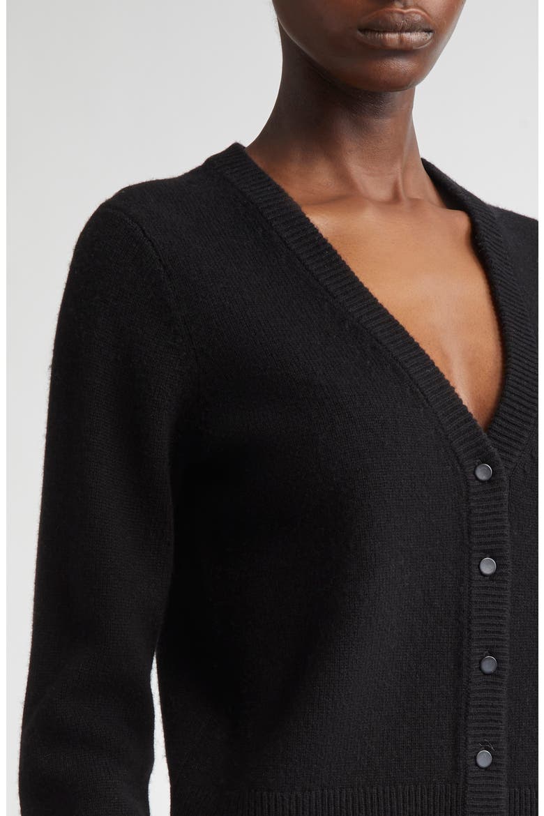 Wool & Cashmere Cardigan, Alternate, color, BLACK