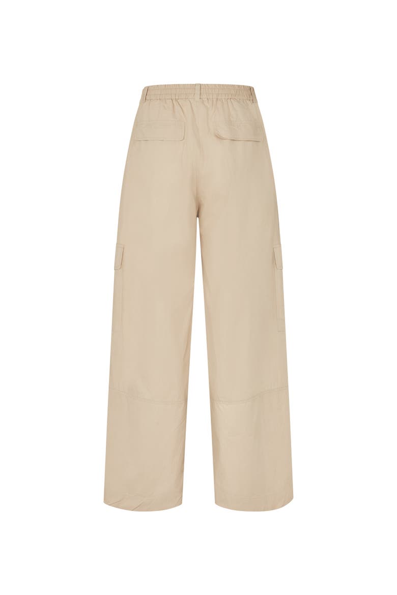 MaPlythora Wide Leg Cargo Trousers, Alternate, color, White Pepper