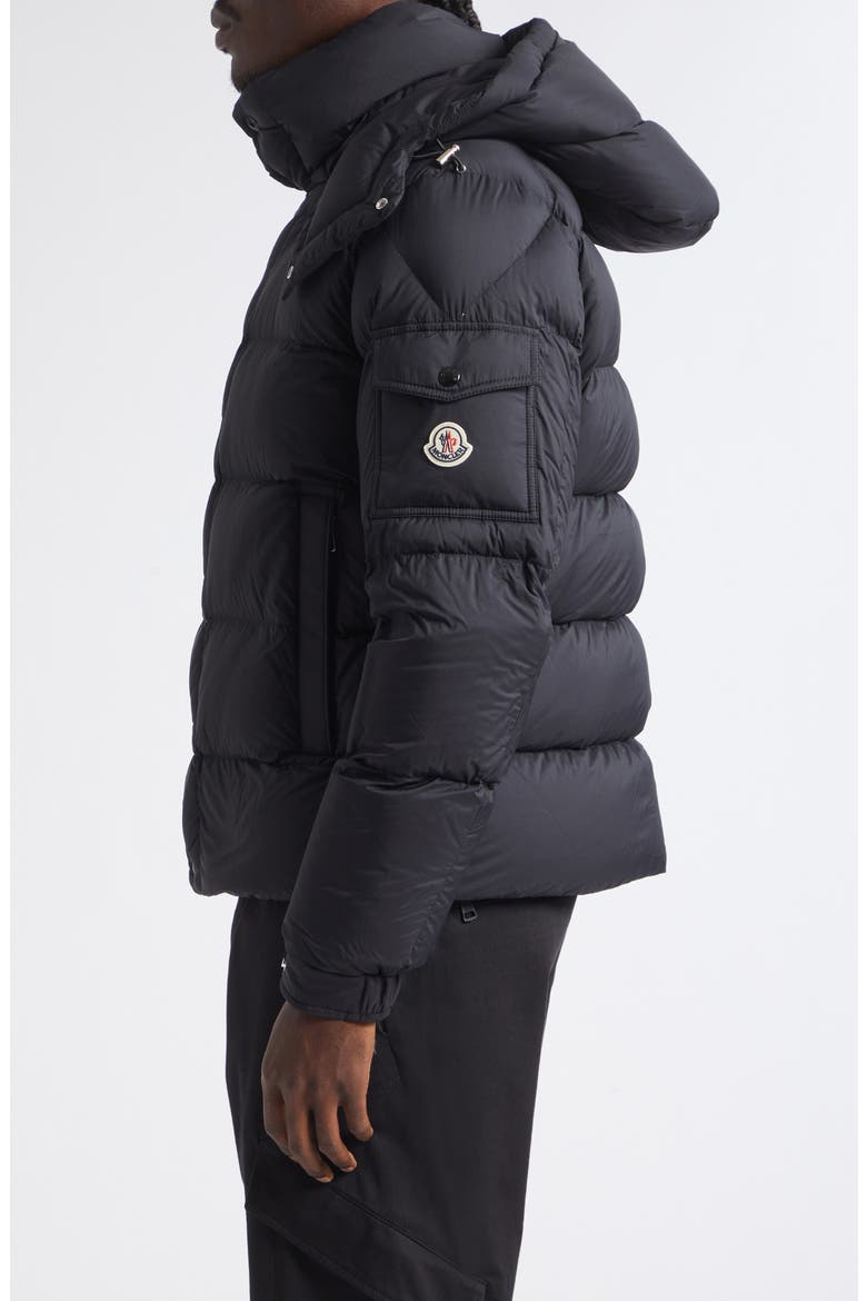 Maya 70 Hooded Quilted Down Jacket, Alternate, color, BLACK/ BLACK