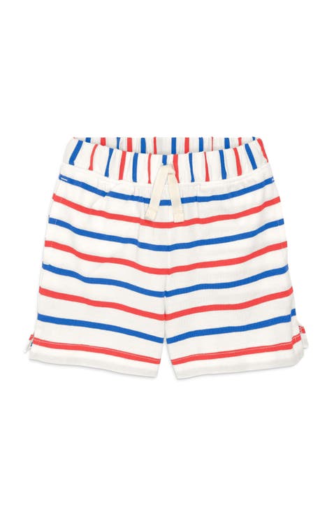 Baby Play Short In Blueberry Stripe