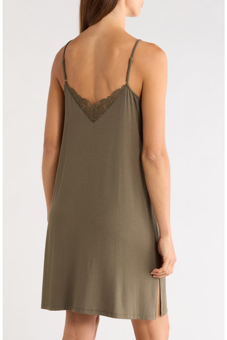 Moonlight Eco Lace Tim Chemise, Alternate, color, OLIVE SARMA