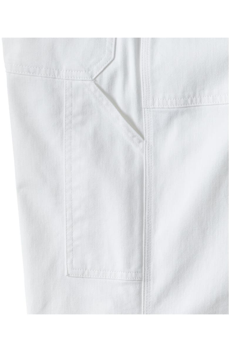 Lands' End Herringbone Chino High Rise Utility Pants, Alternate, color, White