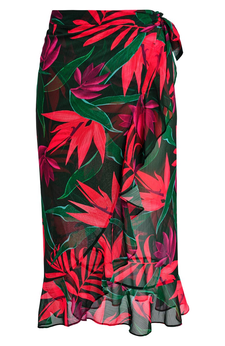 Fantasie Pichola Cover-Up Sarong Skirt, Alternate, color, Mangrove