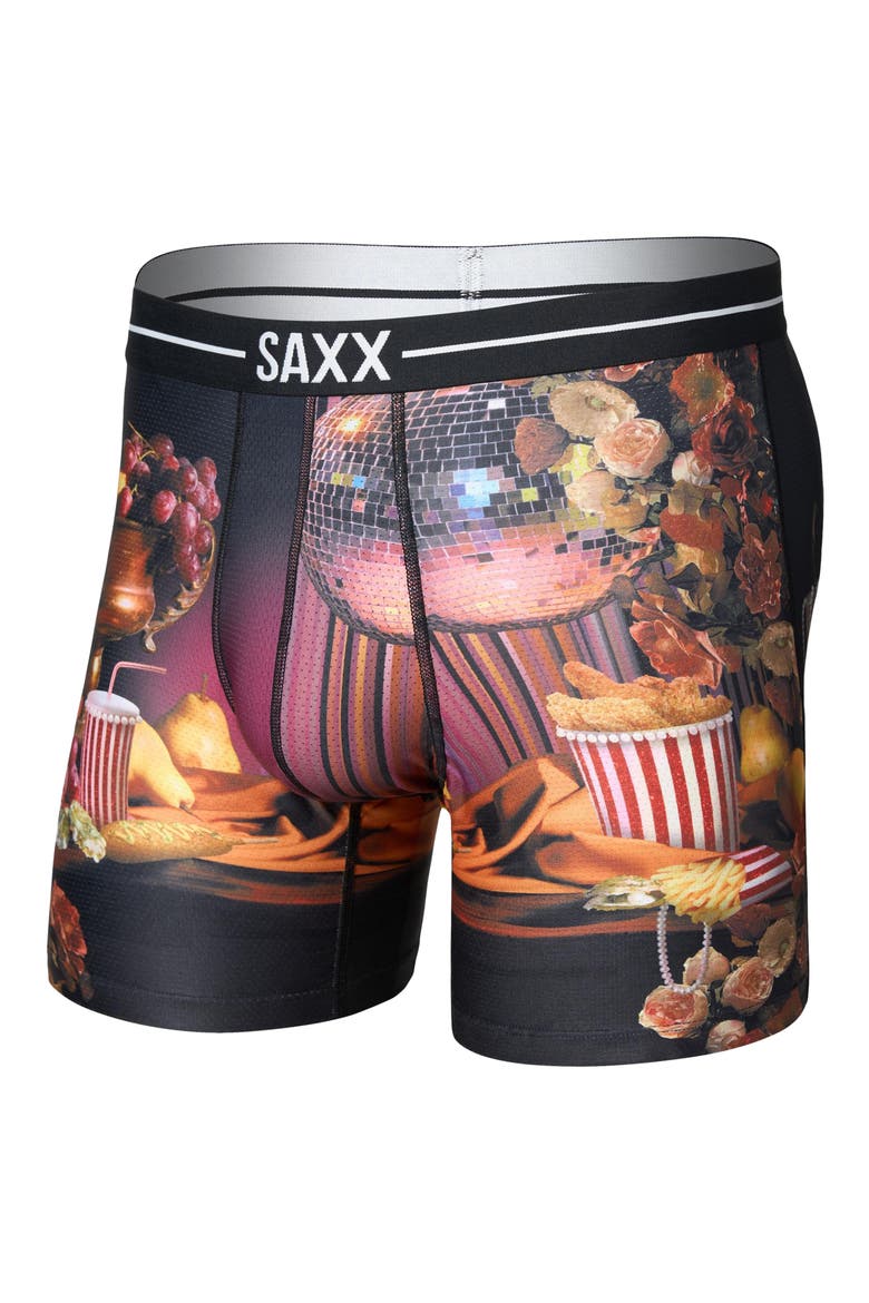 Volt Breathable Sim Fit Mesh Boxer Briefs, Alternate, color, DISCO FRIES- MAROON