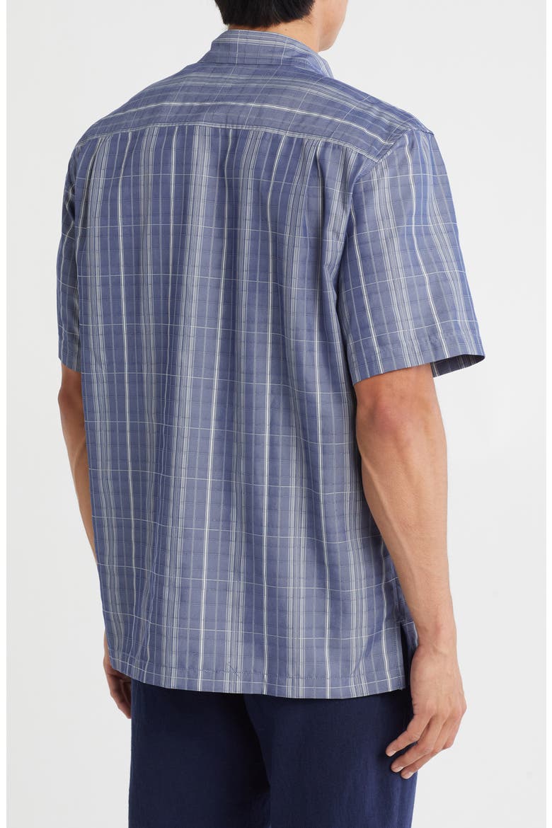 Coconut Point Samba Stripe Button-Up Shirt, Alternate, color, ISLAND NAVY