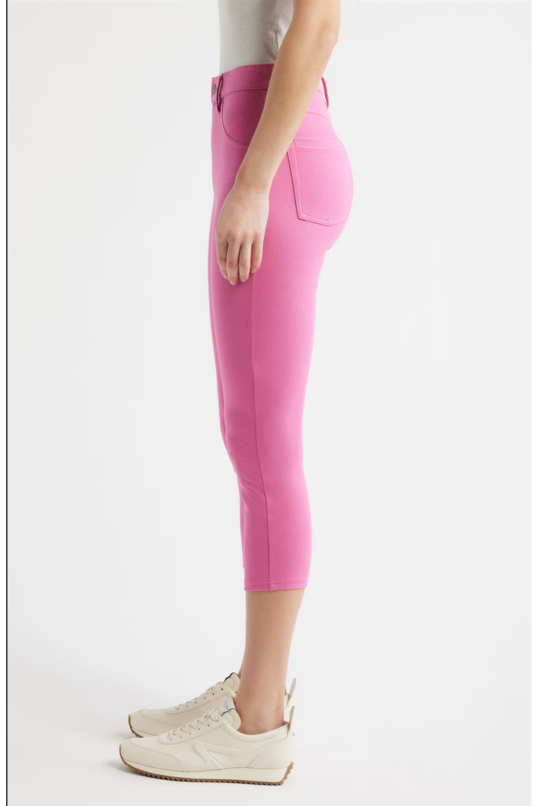Ultrasoft Denim Capri Leggings, Alternate, color, IBIS ROSE