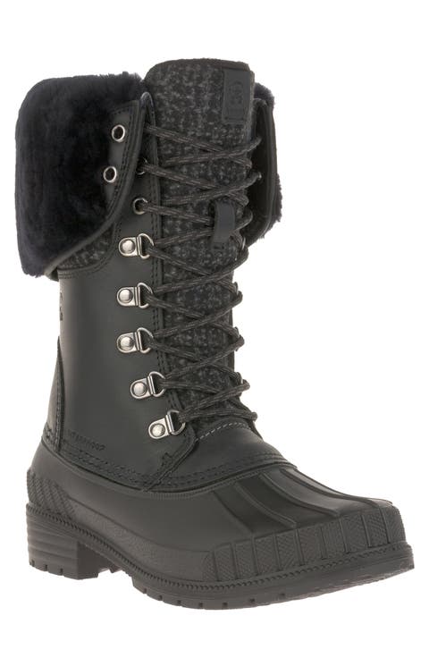 Sienna F 2 Genuine Shearling Trim Waterproof Boot (Women)