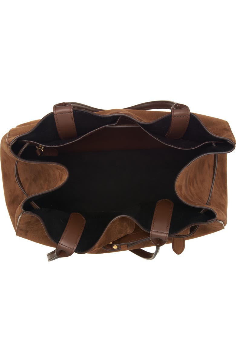 TOM FORD Medium Audrey Suede Tote, Alternate, color, 1B033 Whisky