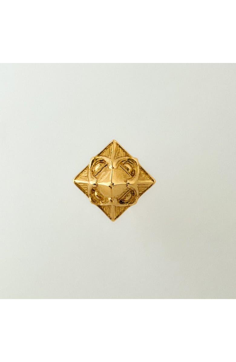 Astor & Orion Pyramid Studs Gold, Alternate, color, Gold