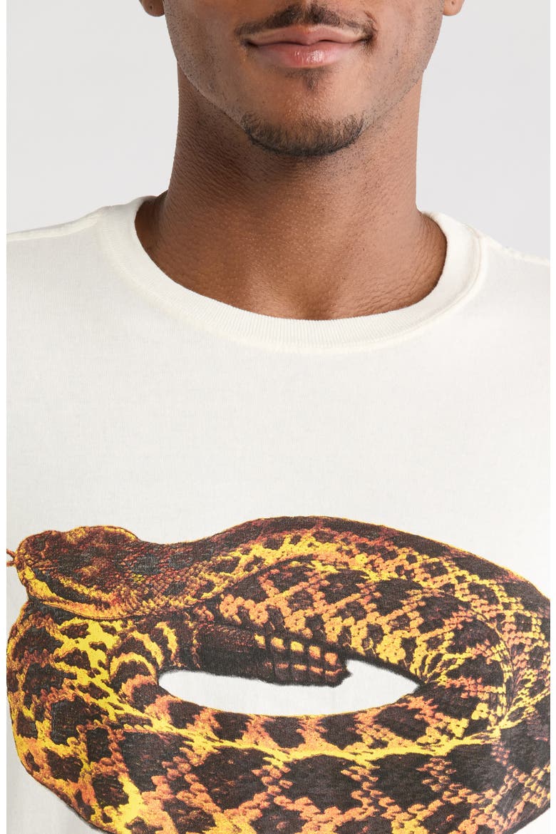 Rattler Cotton Graphic T-Shirt, Alternate, color, BONE