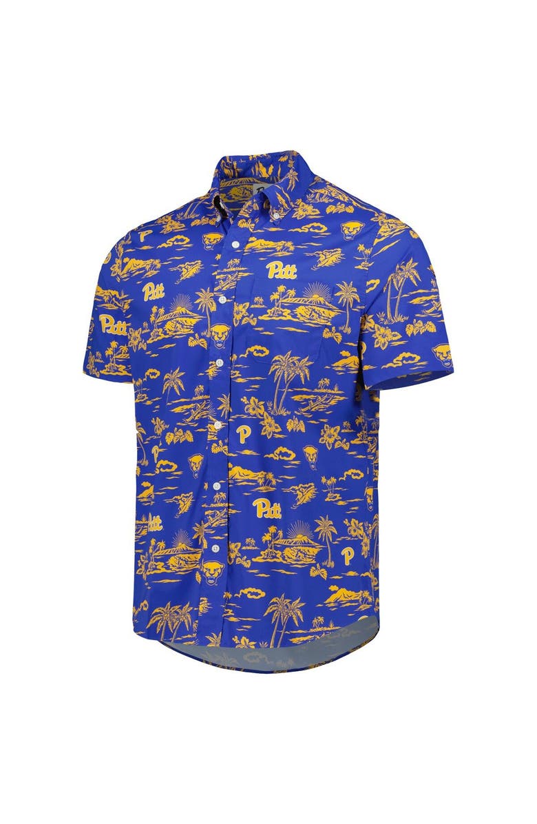 Reyn Spooner Men's Reyn Spooner Royal Pitt Panthers Performance Button-Down Shirt, Alternate, color, 