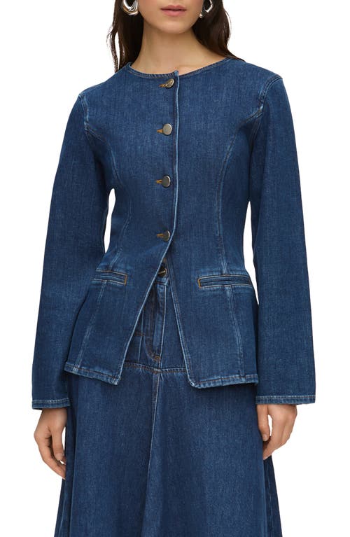 Aligne Daphne Denim Blazer In Blue