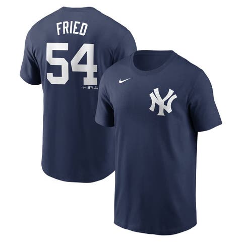 Men
s Nike Max Fried Navy New York Yankees Fuse Name 
Number T-Shirt