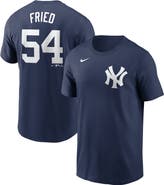 Nike Men's Nike Max Fried Navy New York Yankees Fuse Name & Number T-Shirt