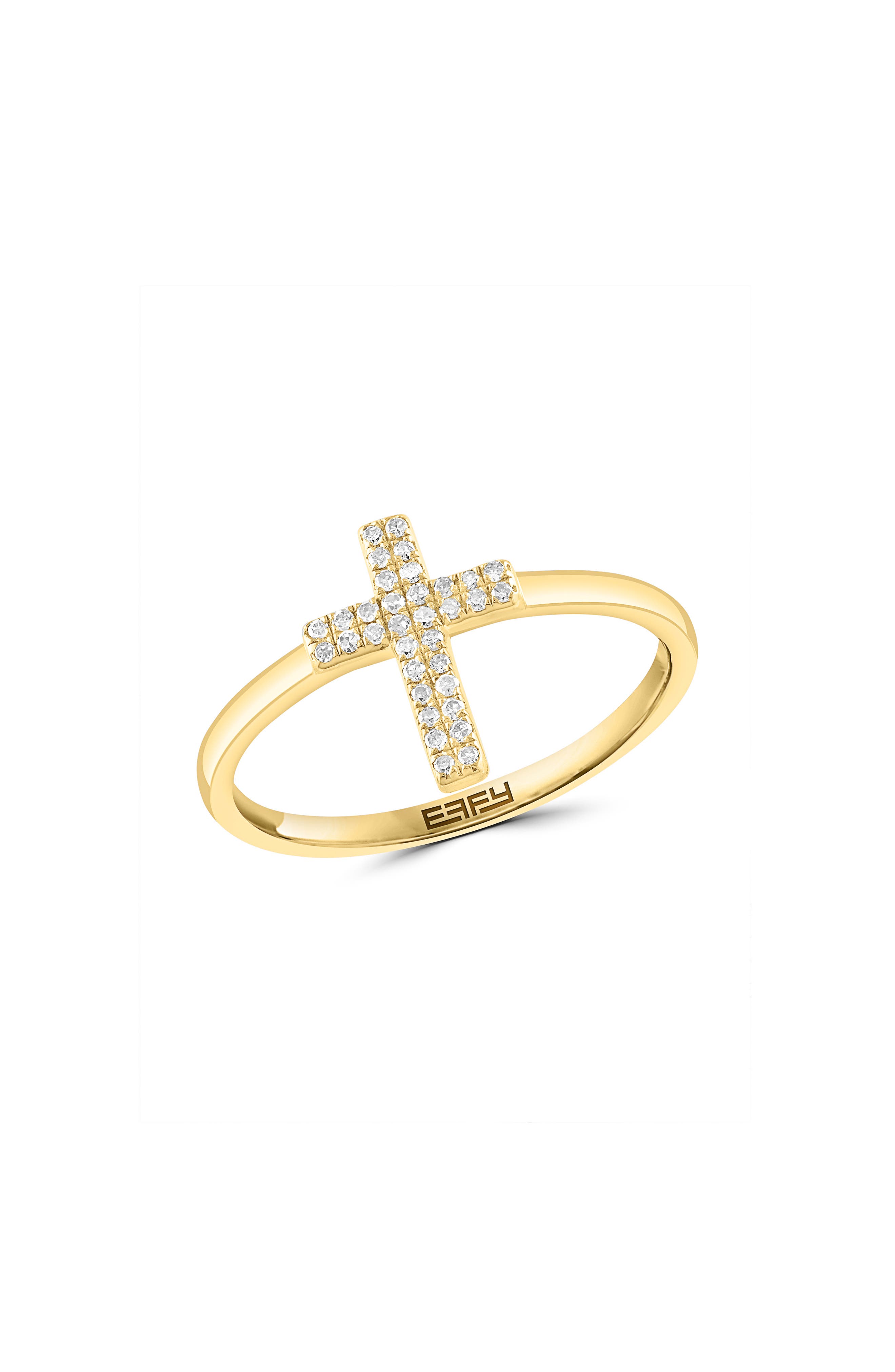 EFFY Diamond Cross Ring