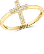 EFFY Diamond Cross Ring