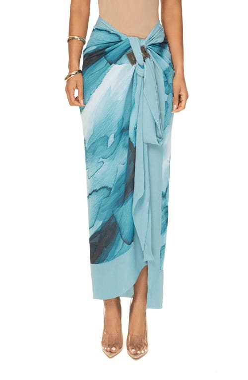 JLUXLABEL Marine Print Sarong in Blue at Nordstrom, Size Large/x-Large