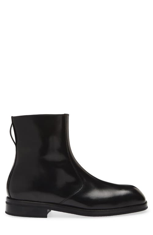 Lemaire Zipped Ankle Boot In Black