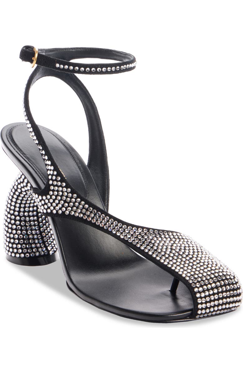Dries Van Noten Strass Asymmetric Sandal, Main, color,