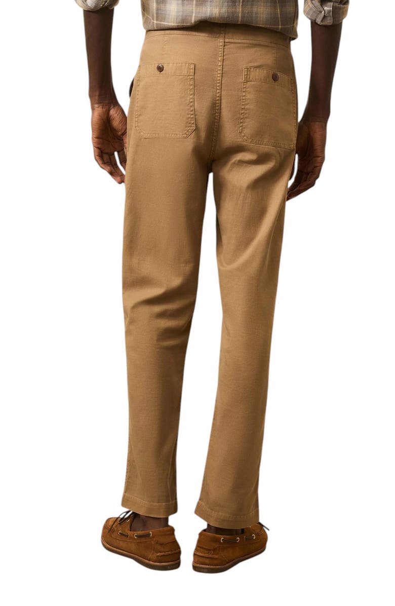 Faherty Dune Drawstring Utility Pants, Alternate, color, Wood Bark