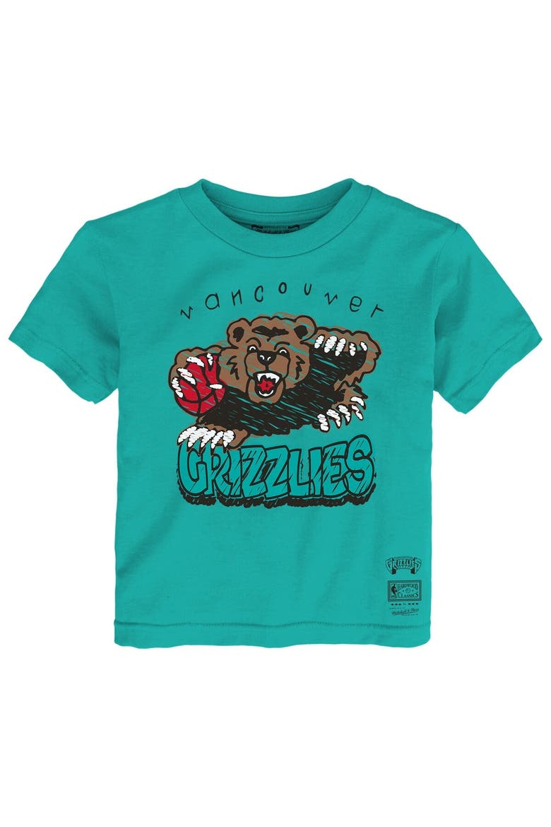Toddler Mitchell & Ness Turquoise Vancouver Grizzlies Hardwood Classics Favorite Team T-Shirt, Alternate, color, Turquoise