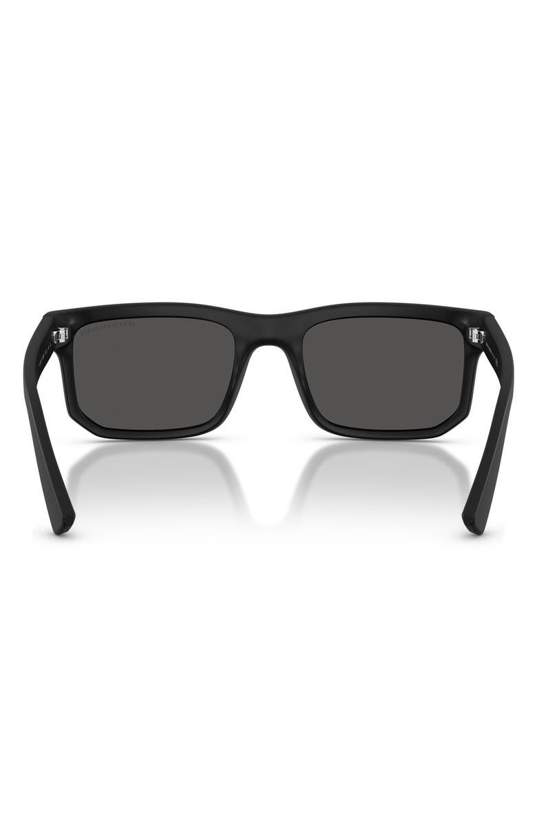 AX Armani Exchange 56mm Square Sunglasses, Alternate, color, 