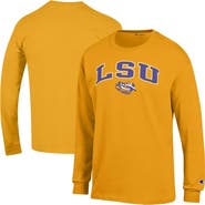 Champion Men's Champion Gold LSU Tigers Arch Over Logo Long Sleeve T-Shirt