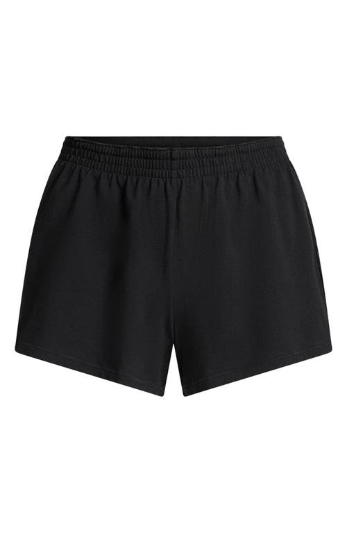 Skims Foldover Cotton Blend Jersey Shorts