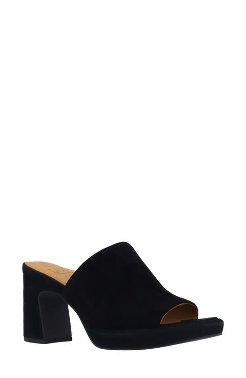 Kashi Leather Peep Toe Mule