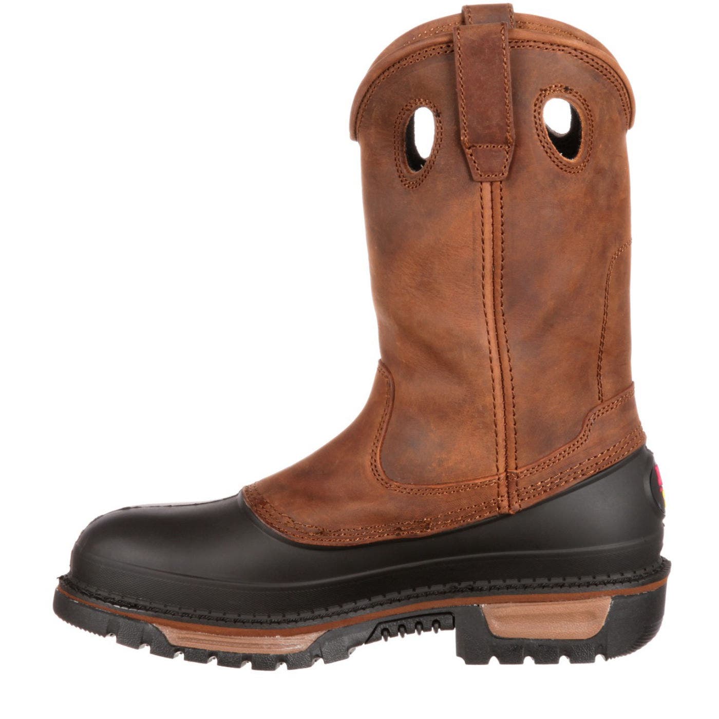 Steel Toe Wellington, Alternate, color, BROWN