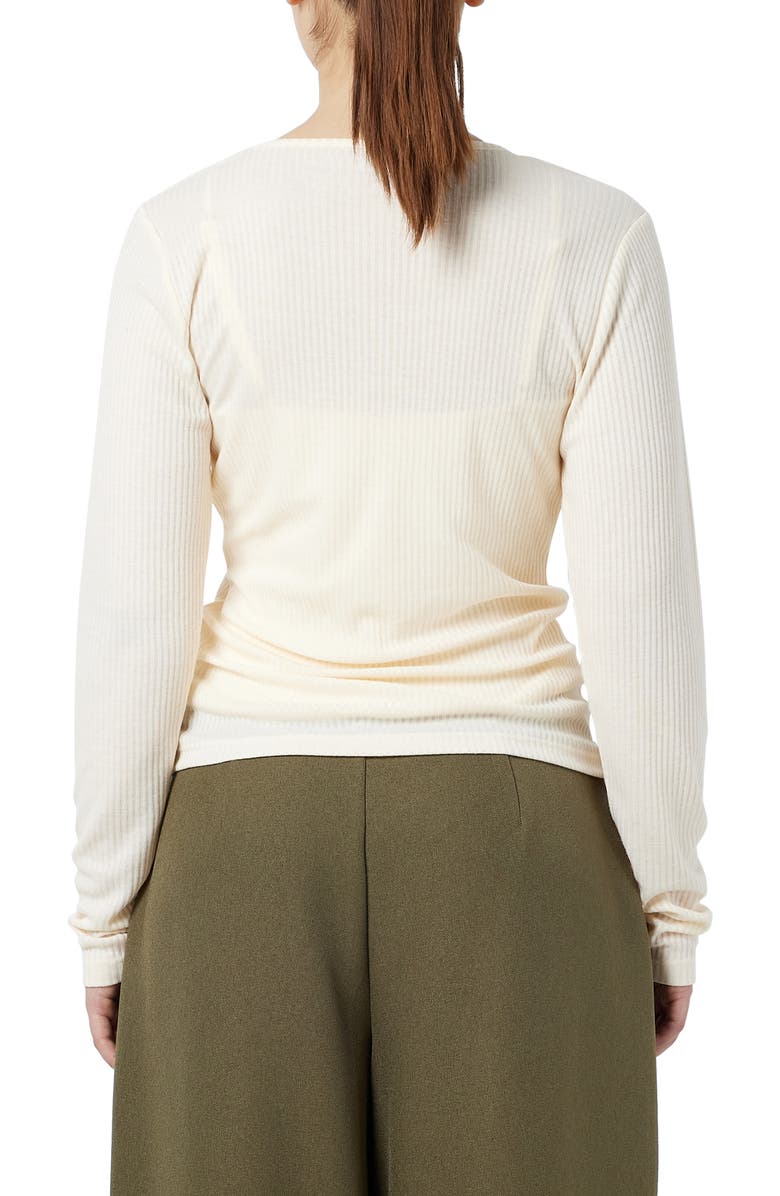 Noisy may Odette Rib Long Sleeve Henley Top, Alternate, color, 