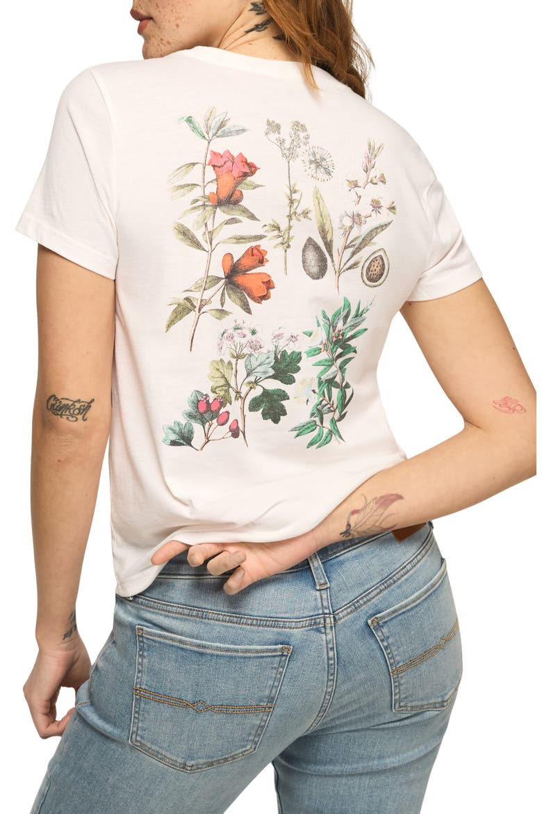 Botanical Graphic T-Shirt, Alternate, color, BRIGHT WHITE