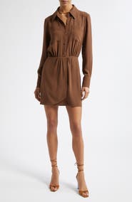 Ramy Brook Norah Long Sleeve Shirtdress