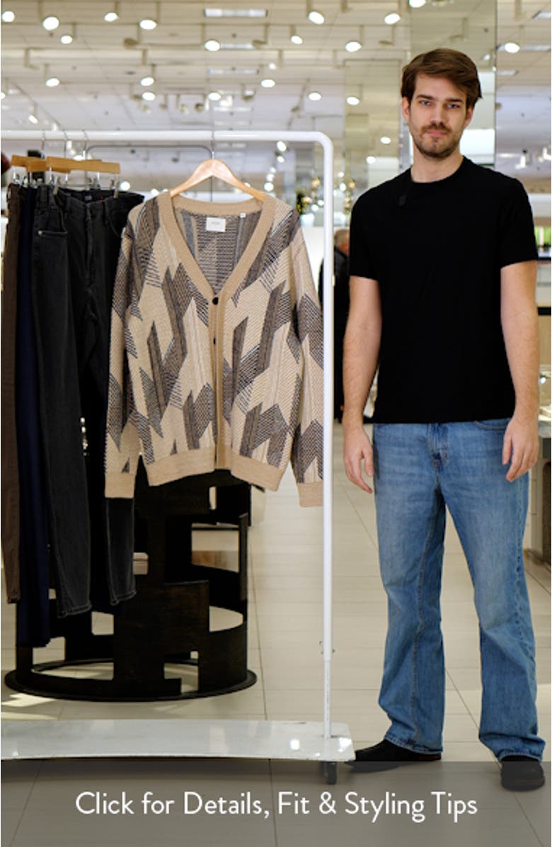 Abstract Jacquard Alpaca & Cotton Cardigan, sales video thumbnail