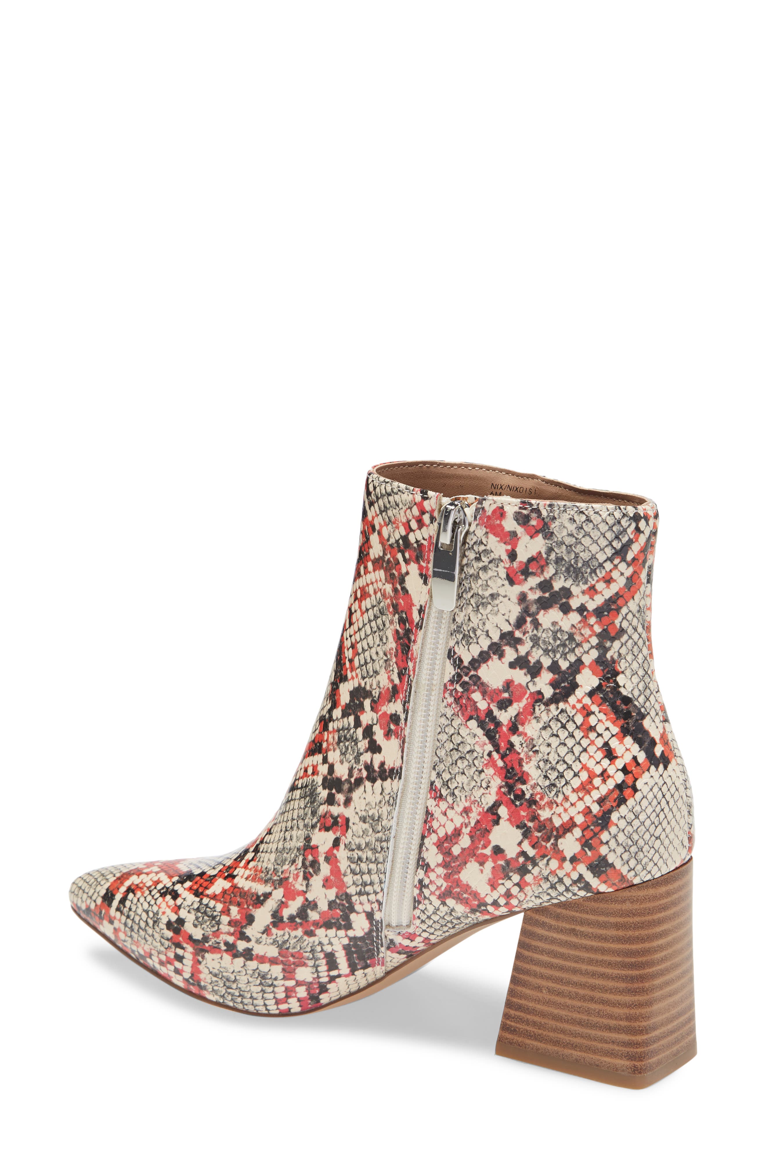 Nix Pointed Toe Bootie, Alternate, color, RAINBOW SNAKE PRINT