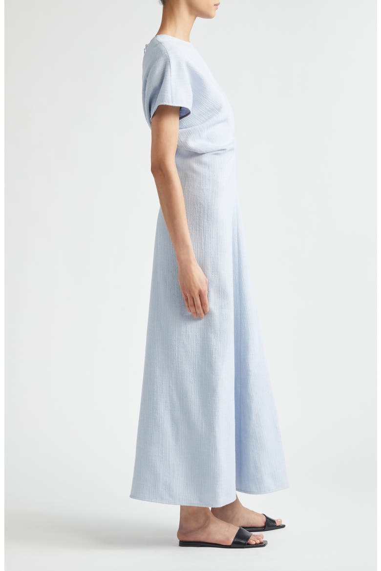 Crinkle Texture Knit Maxi Dress, Alternate, color, SKY
