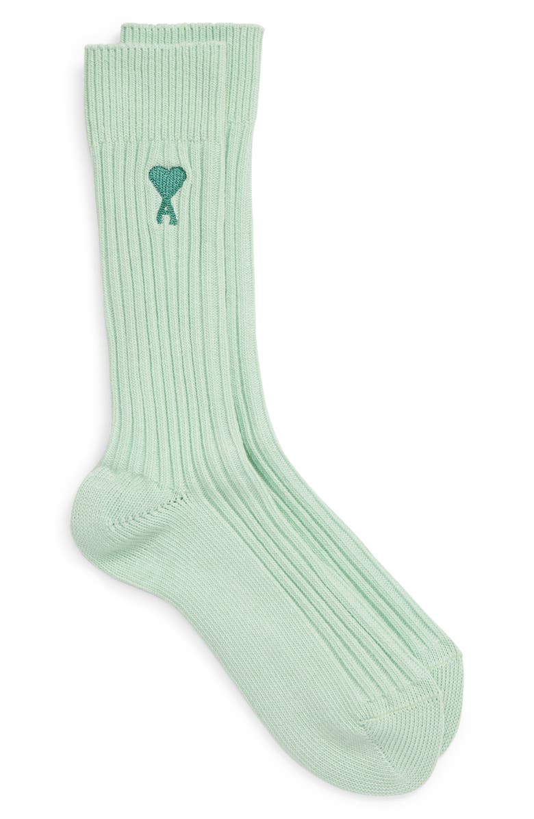 AMI Alexandre Mattiussi Ami de Coeur Cotton Blend Socks, Main, color, 