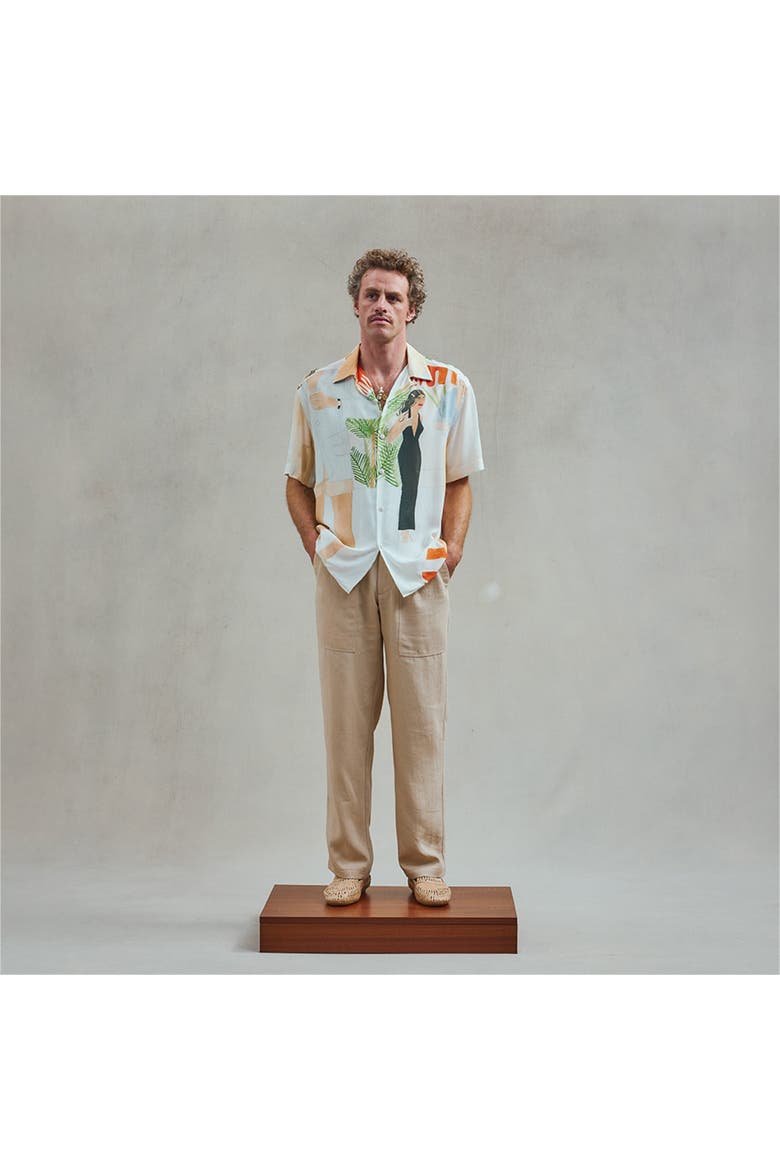 Printed Cocktail Shirt, Alternate, color, Motif-Cocktail