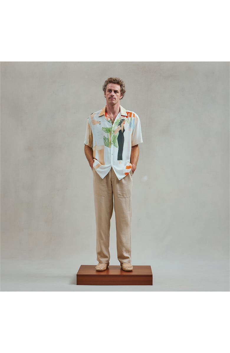 Rivieras Printed Cocktail Shirt, Alternate, color, Motif-Cocktail