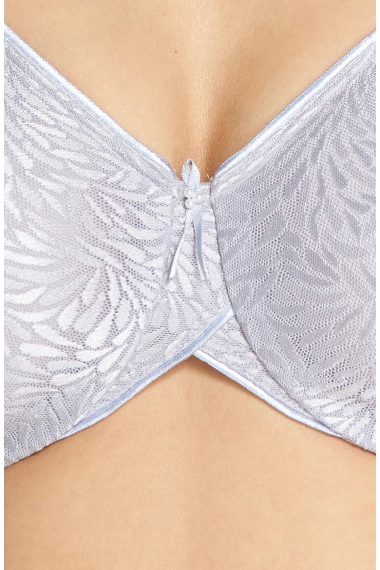 Jacquard Underwire Contour Bra (Nordstrom Exclusive), Alternate, color, LILAC GRAY