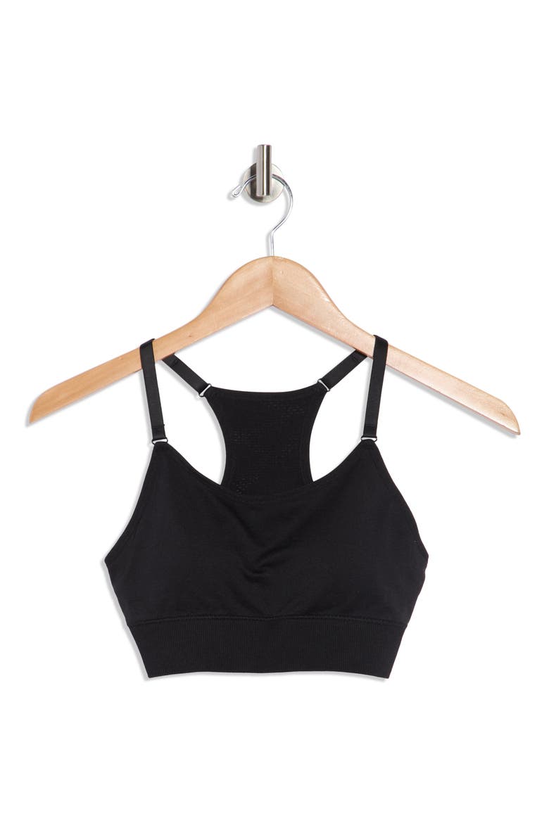 Jackie Seamless Sports Bra, Alternate, color, BLACK