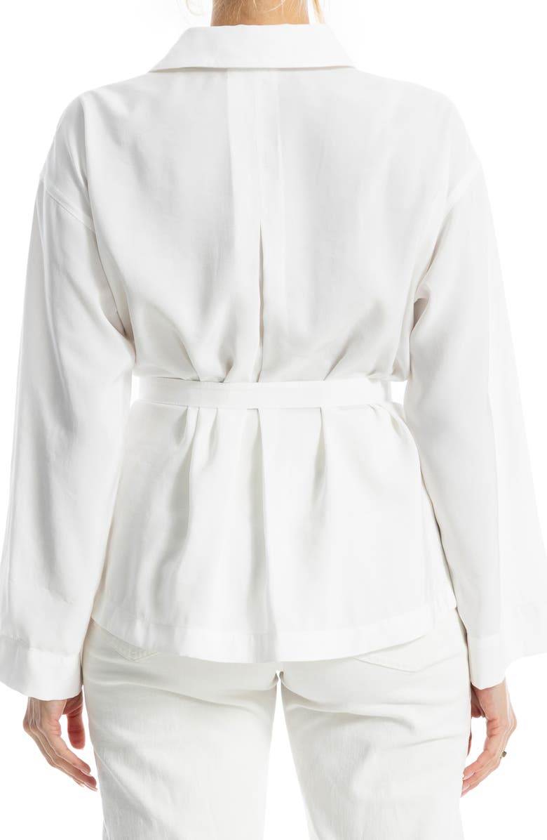 MAX STUDIO Belted Shirt, Alternate, color, White