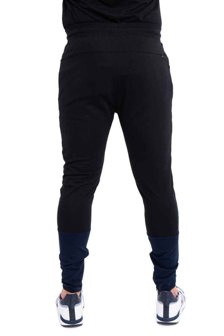 Colorblock Joggers, Alternate, color, BLACK