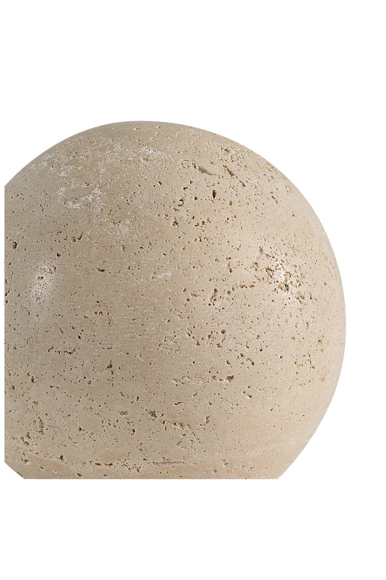Travertine Decorative Ball, Alternate, color, BEIGE