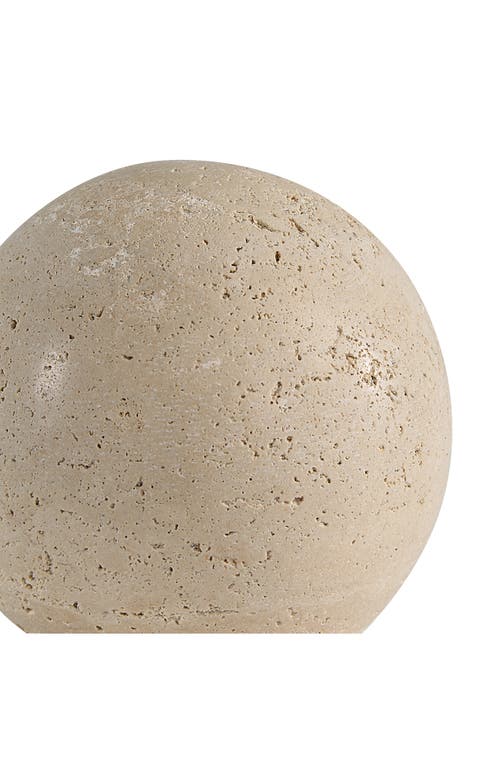 Renwil Travertine Decorative Ball In Nude