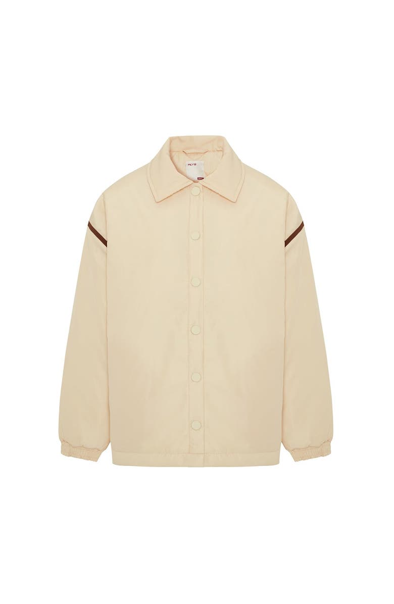 PCFG Contrast Tape Puffer Coat, Main, color, Beige