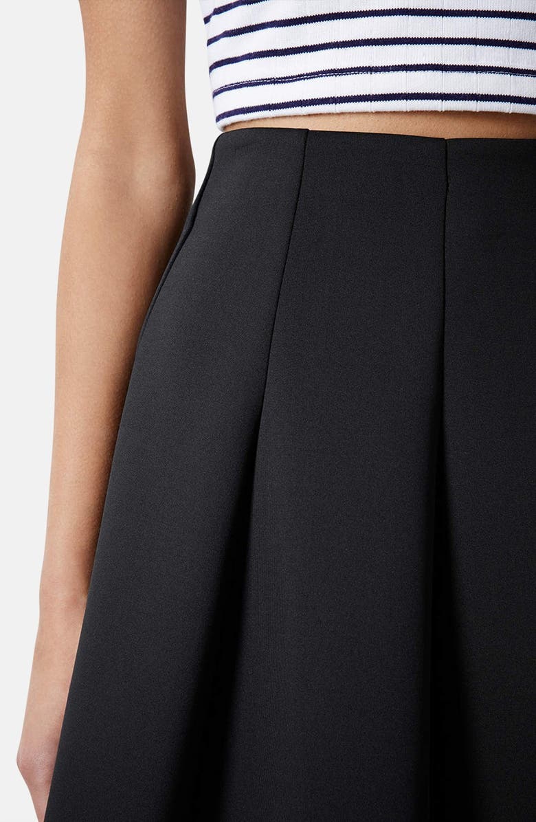 Topshop Pleated Scuba Skirt, Alternate, color, 
