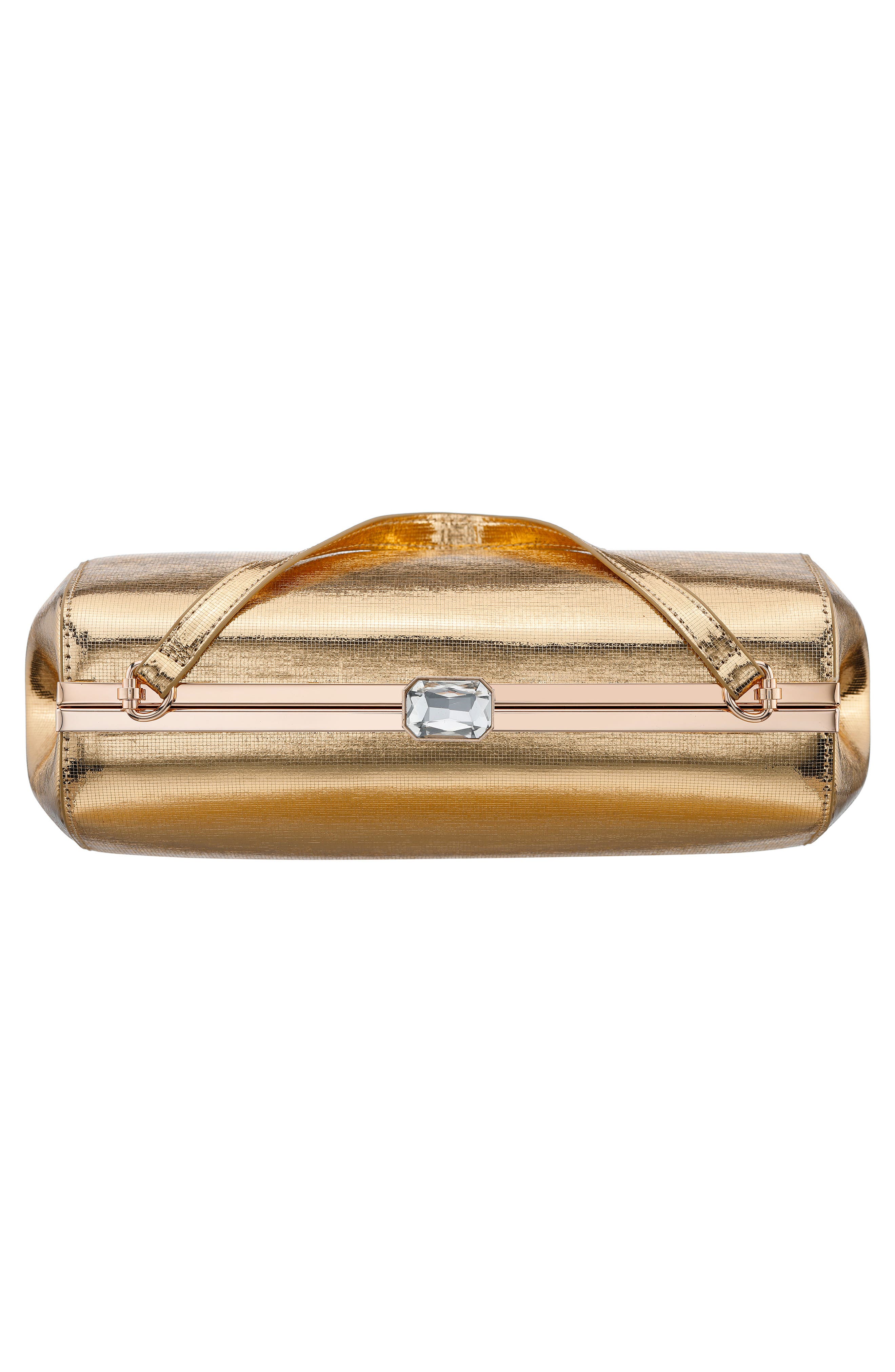 Delsie-D Clutch, Alternate, color, GOLD