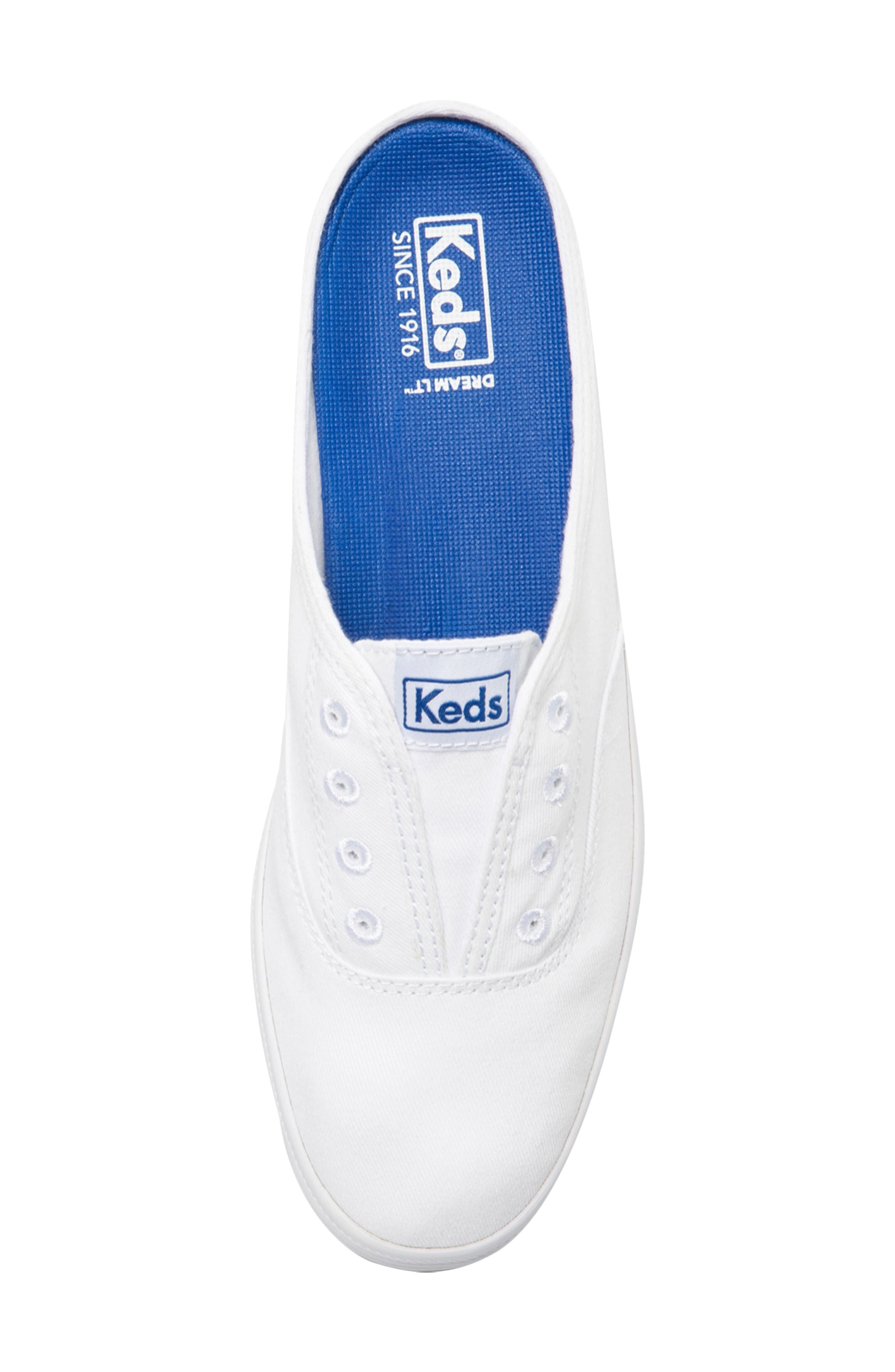 Moxie Sneaker Mule, Alternate, color, WHITE FABRIC