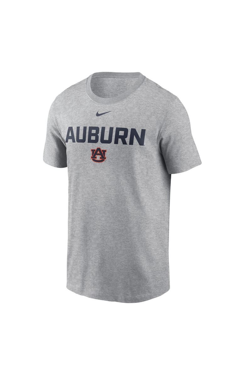 Nike Men's Nike Heather Gray Auburn Tigers Campus 2-Hit T-Shirt, Alternate, color, 